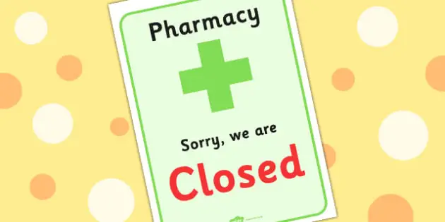 T-T-13201-Pharmacy-Role-Play-Closed-Sign